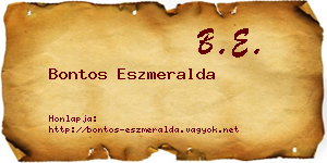 Bontos Eszmeralda névjegykártya